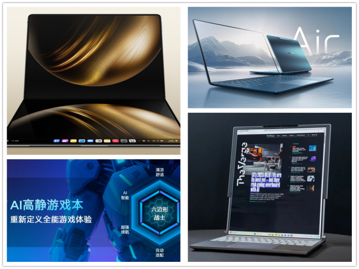 聊聊2025上半年笔记本行业的“新玩意”:卷轴屏PC亮相,鸿蒙电脑登上舞台
